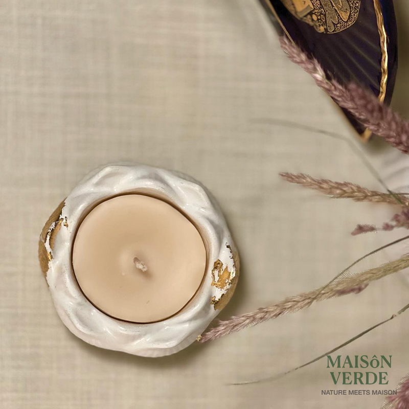 Atelier • Concrete Lotus Candle