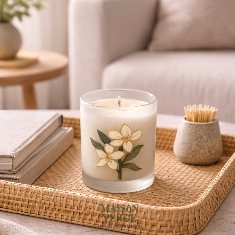 Limited Edition • Hand-Painted Jar • Frangipani Candle