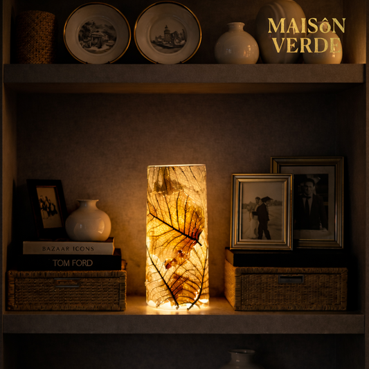 Leaf Veil Lamp • Botanical Ambient Lighting