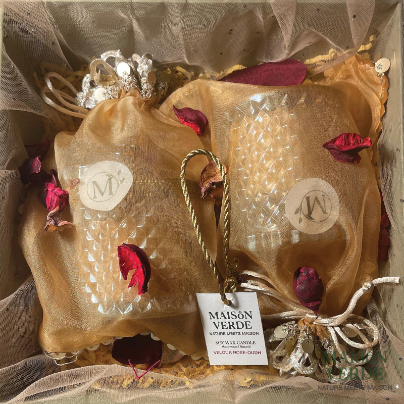 Velour Rose-Oudh • Pressed Glass Candle