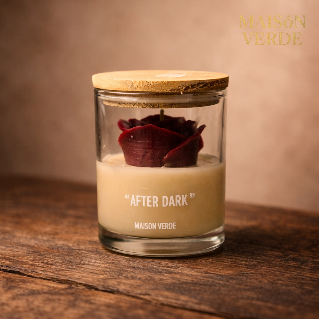 After Dark · Burgandy Rose Ritual Candle