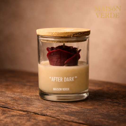 After Dark · Burgandy Rose Ritual Candle
