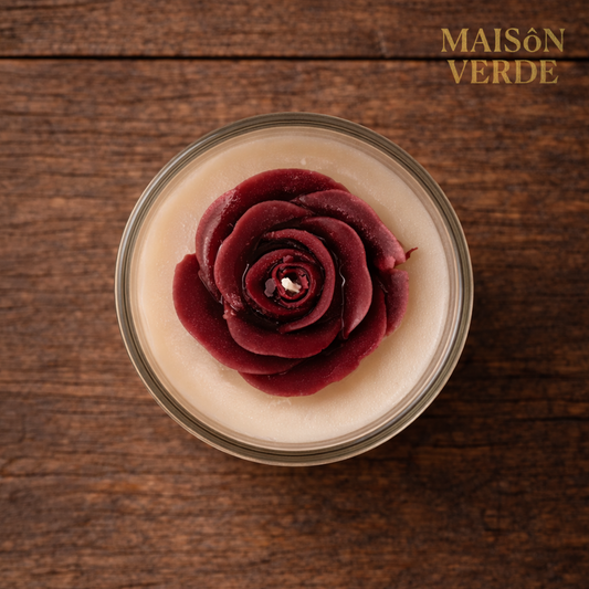 After Dark · Burgandy Rose Ritual Candle