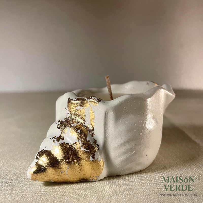 Atelier • Concrete Conch Shell Candle