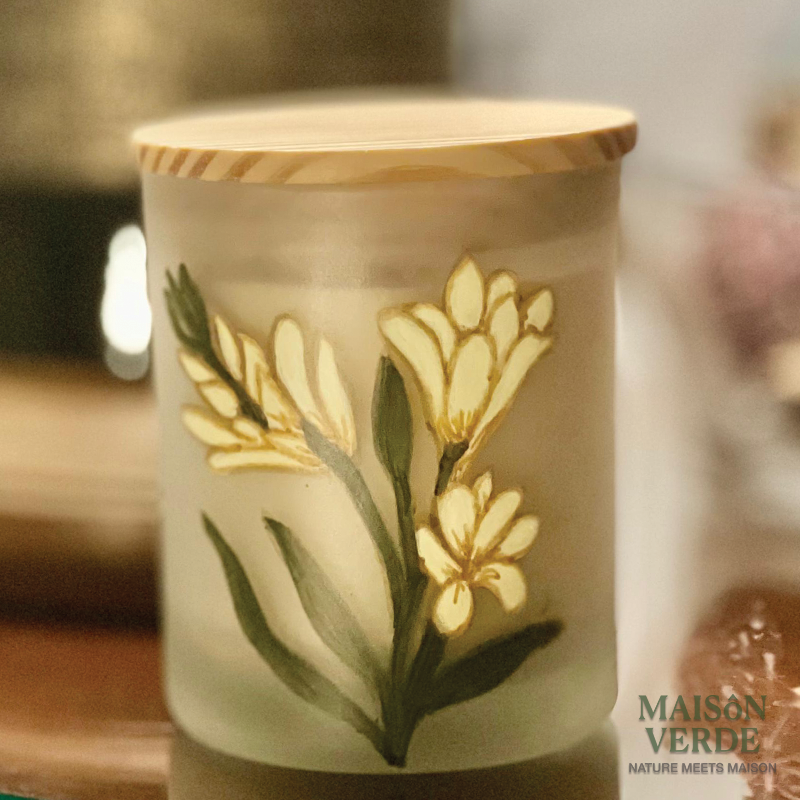 Limited Edition • Hand-Painted Jar • English Tuberose Candle