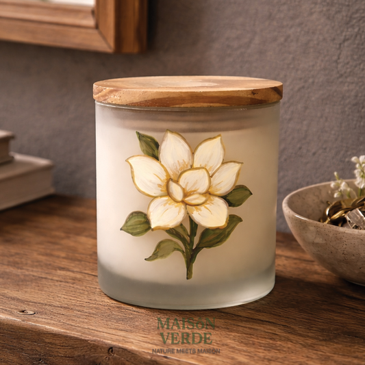 Limited Edition • Hand-Painted Jar • Gardenia Candle