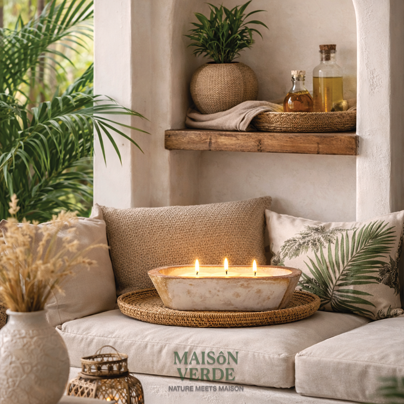 Limited Edition • Hand-Painted Wooden Tub • English White Florals