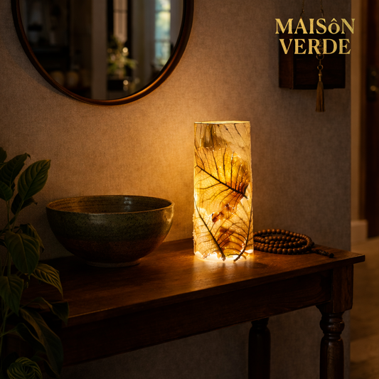Leaf Veil Lamp • Botanical Ambient Lighting